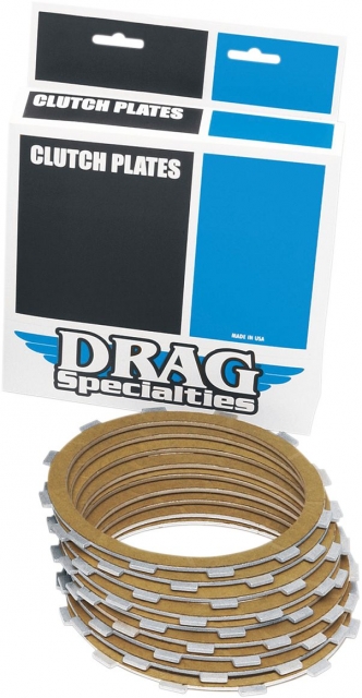 Drag Specialties Aramid Clutch Friction Plate Set For 1998-2017 HD Big Twin Models (11310419)