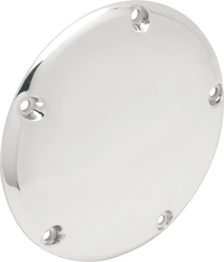 Drag Specialties 5 Hole Derby Cover in Chrome Finish For 1999-2017 Dyna, 1999-2018 Softail (Excl. 2018 FLSB), 1999-2015 Touring & Trike Models (Excl. 2015 FLHTCUL, FLHTKL) (33-0054)