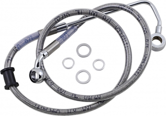Drag Specialties +4 Inch Stainless Steel Brake Line For 2015-2017 Softail Models (618302-4)