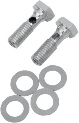 Drag Specialties 1/2-13 X 1.5 Breather Bolt Kit For Harley Davidson Evo Models (120231)