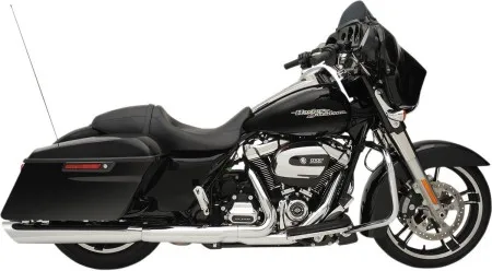 Drag Specialties 4 Inch Slashdown Slip-on Mufflers In Finish Chrome For Harley Davidson 2017-2024 Touring Models (H00967)