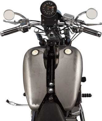Drag Specialties 2 Inch Extended 5.2 Gallon Flat-Side Gas Tank For Harley Davidson Fat Bob Models (11584-BX46)