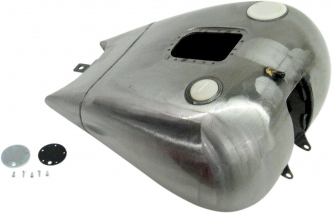 Drag Specialties One-Piece Extended 2 Inch Dash Style Gas Tank With Fuel Gauge Bung & Single Screw-in Cap (011864BX46)