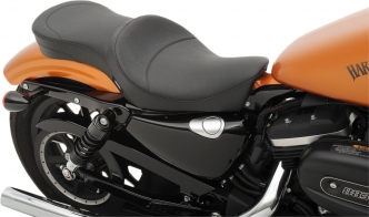 Drag Specialties Low Profile Smooth Seat In Black For Harley Davidson 2010-2022 Sportster Models (0804-0604)
