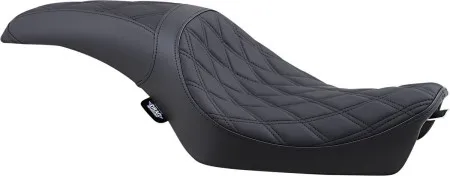Drag Specialties Predator Double Diamond Stitched Seat In Black For Harley Davidson 2010-2022 Sportster Models (0804-0603)