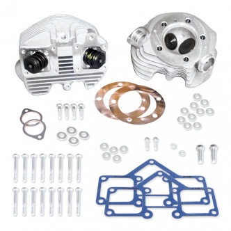 S&S Shovel Cylinder Head Kit Standard Bore in Natural Finish For 1979-1984 B.T. With Band Style Heads (90-1498)
