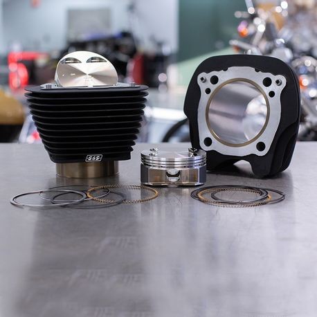 S S Cycle Big Bore Conversion Cylinder Piston Kit From 107 Inch