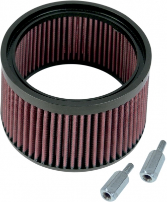 S&S Cycle 1 Inch Taller Pleated Stealth Air Filter Kit (170-0127)