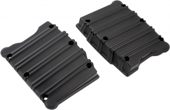 Arlen Ness 10-Gauge Rocker Box Covers In All Black For Harley Davidson 1999-2017 Dyna, Softail & Touring Models (18-256)