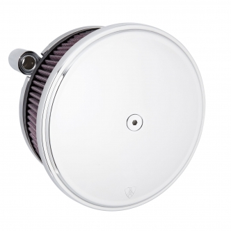 Arlen Ness Smooth Stage 2 Big Sucker Air Cleaner Kit In Chrome With Pre-Oiled Filter For Harley Davidson 2008-2016 Touring & 2016-2017 FLST & FXDLS Models (18-819)