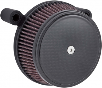 Arlen Ness Stage 1 Big Sucker Air Cleaner Kit In Carbon Fiber With Pre-Oiled Filter For Harley Davidson 1999-2017 Dyna, Softail & Touring Models (Excl. E-Throttle) (18-741)