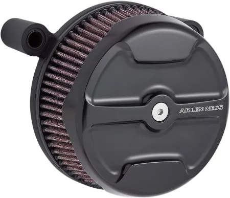 Arlen Ness Knuckle Stage 1 Big Sucker In Black Finish With Pre-Oiled Filter For Harley Davidson 2008-2016 Touring & 2016-2017 Softail Models (18-750)