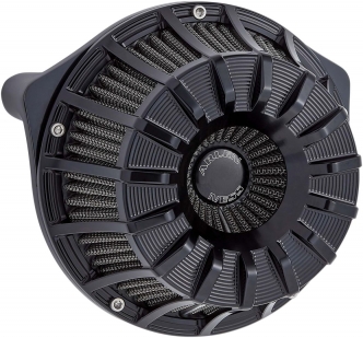 Arlen Ness 15-Spoke Inverted Series Air Cleaner In Black Finish For Harley Davidson 2000-2017 Dyna, Softail & Touring Models (Excl. E-Throttle) (18-993)