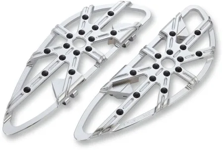 Arlen Ness 10-Gauge Floorboards In Chrome Finish For Harley Davidson 1986-2017 Softail, 2012-2016 Dyna FLD Switchback, 1983-2021 Touring, 2009-2021 Trike Models (06-860)