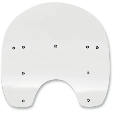 Memphis Shades 15 Inch Replacement Windshield In Clear For Harley Davidson 1985-2010 FXWG/FXST/FXSTB & 1993-2005 FXDWG Models With OEM Accessory Quick Release Compact Windshield (MEP6180)