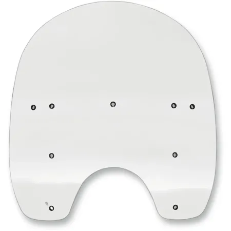 Memphis Shades 17 Inch Replacement Windshield In Clear For Harley Davidson 1985-2010 FXWG/FXST/FXSTB & 1993-2005 FXDWG Models With OEM Accessory Quick Release Compact Windshield (MEP6280)