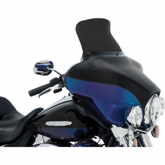 Memphis Shades 9 Inch Spoiler Replacement Windshield In Dark Smoke For OEM Fairings On Harley Davidson 1996-2013 FLHT/FLHX & Trike Models (MEP84510)