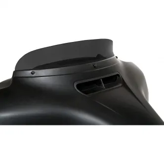 Memphis Shades 3 Inch Spoiler Replacement Windshield In Dark Smoke For OEM Fairings On Harley Davidson 2014-2022 FLHT/FLHX & FLHTCUTG Models (MEP87810)