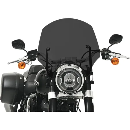 Memphis Shades 15 Inch El Paso Sportshield In Dark Black Smoke With 9 Inch Cutout (MEP5265)