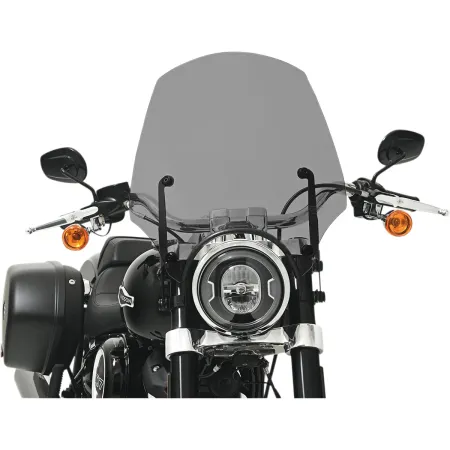 Memphis Shades 17 Inch El Paso Sportshield In Black Smoke With 9 Inch Cutout (MEP5273)