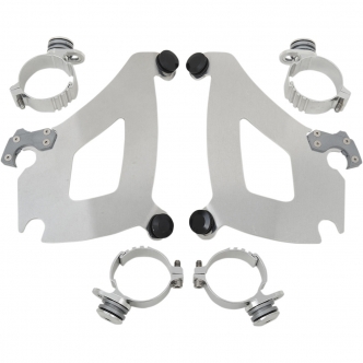 Memphis Shades Bullet Fairing Trigger-Lock Mounting Kit In Polished Stainless Steel for HD Softail Models (MEK1998)