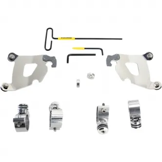 Memphis Shades Cafe Fairing Trigger-Lock Mounting Kit In Polished Stainless Steel For HD Sportster Models (MEK2007)