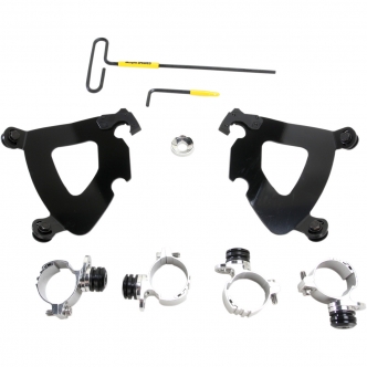 Memphis Shades Gauntlet Fairing Trigger-Lock Mounting Kit In Black For HD Sportster Models (MEB2002)