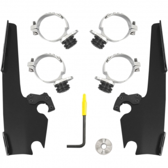 Memphis Shades Batwing Trigger-lock Kit In Black Finish For HD Dyna Models (MEB2016)
