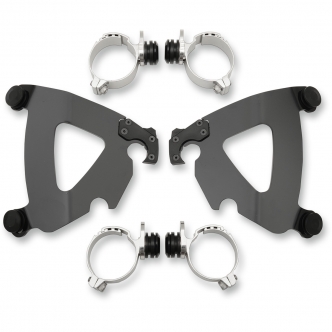 Memphis Shades Road Warrior Trigger-Lock Mounting Kit In Black For HD Dyna And Softail Models (MEB2029)