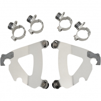 Memphis Shades Trigger-Lock Mounting Kit for Road Warrior Fairing In Polished Stainless Steel For HD Dyna, Softail And Sportster Models (MEK2030)