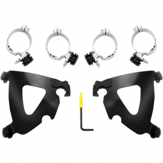 Memphis Shades Road Warrior Trigger-Lock Mounting Kit In Black For HD Softail Models (MEB2035)