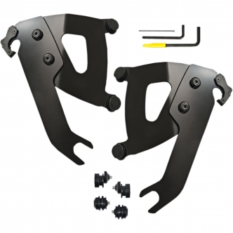 Memphis Shades Road Warrior Trigger-Lock Mounting Kit In Black For HD Softail Models (MEB2048)