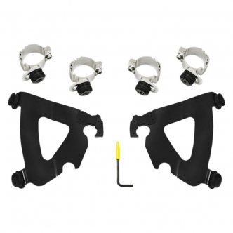 Memphis Shades Cafe Fairing Trigger-Lock Mounting Kit In Black For HD Sportster Models (MEB2058)