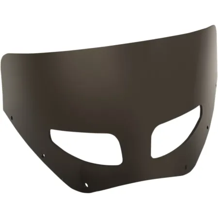 Memphis Shades 9 Inch Road Warrior Vented Windshield Dark Black Smoke (MEP87310)