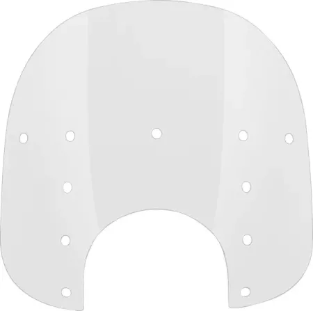 Memphis Shades 15 Inch Replacement Fats Windshield In Clear For 9 Inch Headlights (MEP3520)