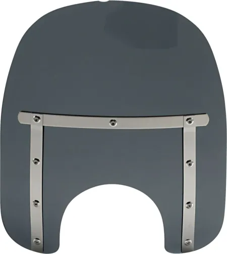 Memphis Shades 15 Inch Tall Slim Windshield In Dark Black Smoke For Standard 5-3/4 Inch - 7 Inch Headlights (MEM41110)