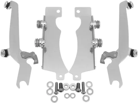 Memphis Shades No-Tool Trigger-Lock Mounting Kit For Memphis Sportshield In Polished Finish For Yamaha Models (MEM8921)
