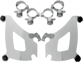 Memphis Shades Bullet Fairing Trigger Lock Mounting Kit in Polished Finish For Kawasaki And Yamaha Models (MEK1971)