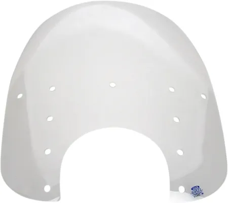 Memphis Shades 17 Inch Replacement Fats Windshield In Clear For 5 3/4 - 7 Inch Headlights (MEP3210)