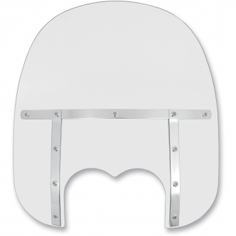 Memphis Shades 17 Inch Fats Windshield Clear for Harley Davidson 2008-2017 FXDF Dyna Fat Bob - Dual Headlight (MEM6830)