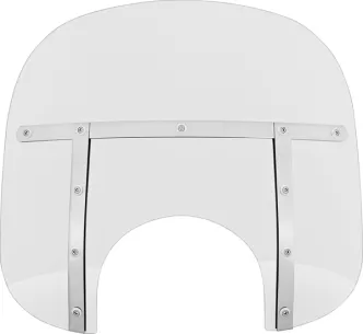 Memphis Shades 13 Inch Fats Windshield Clear For Harley Davidson 1999-2023 FLHR/FLHRI/FLHRCI/FLHRSI Road King Models (MEM3510)