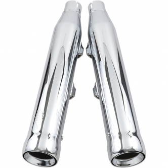 Cobra 3 Inch NH Series Slipon Mufflers in Chrome Finish For 2014-2020 XL Sportster Models (6086)