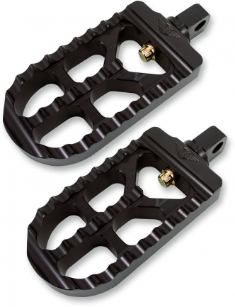 Joker Machine Long Serrated Adjustable Foot Pegs In Black For Harley Davidson Models With Male Mounts (08-56-1)