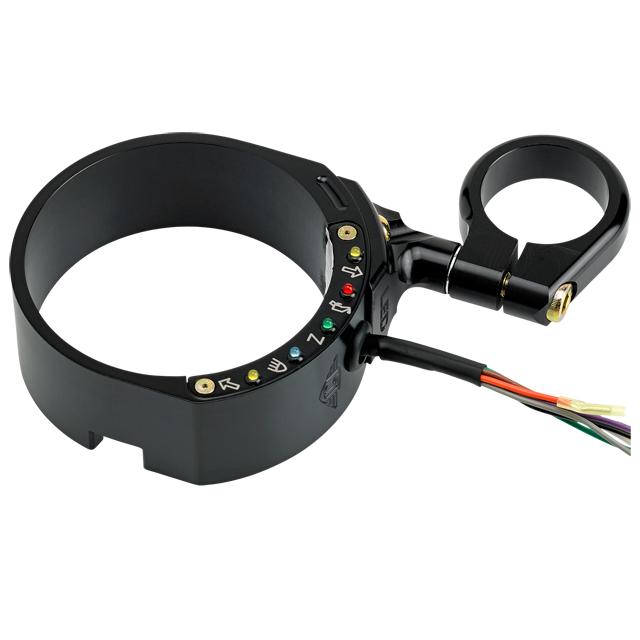 Joker Machine Speedometer Side Mount Relocation In Black For Harley