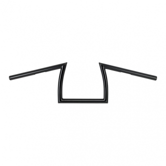 Biltwell Keystone XL 1 Inch Slotted Handlebar in Black Finish For 1982-2023 Harley Davidson (Excluding 2008-2023 E-Throttle, 1988-2011 Springers) Models (6014-2016)