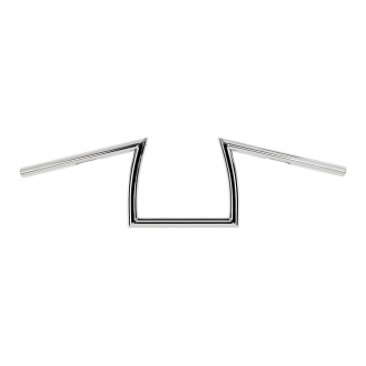 Biltwell Keystone XL 1 Inch Slotted Handlebar in Chrome Finish For 1982-2023 Harley Davidson (Excluding 2008-2023 E-Throttle, 1988-2011 Springers) Models (6014-1056)