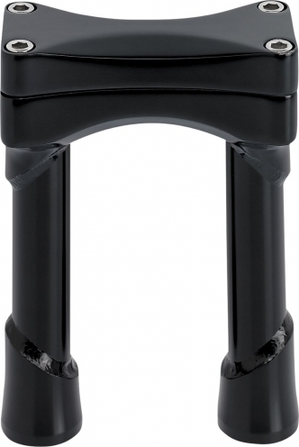 Biltwell 6 Inch Oversized Murdock Risers in Black Finish (6413-201-06)