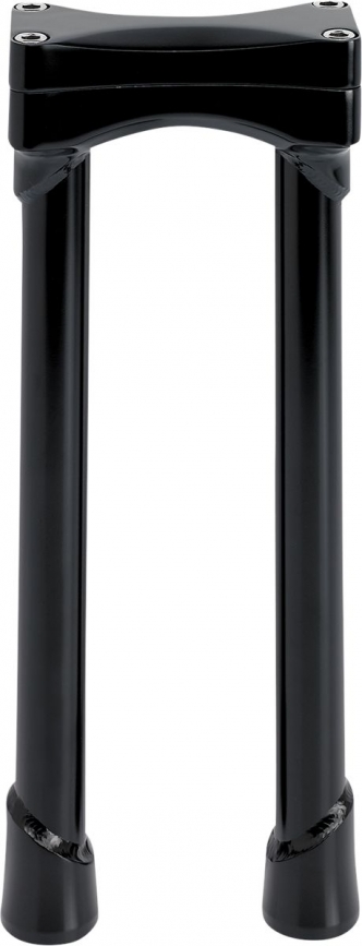 Biltwell Black 12 Inch Oversized Murdock Risers in Black Finish (6413-201-12)