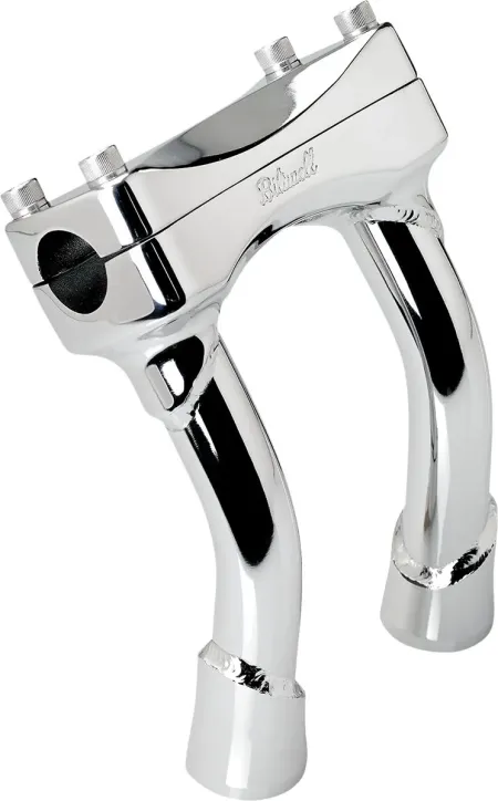 Biltwell 6 Inch Oversized Pullback Murdock Risers in Chrome Finish (6414-105-06)