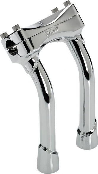 Biltwell 8 Inch Oversized Pullback Murdock Risers in Chrome Finish (6414-105-08)